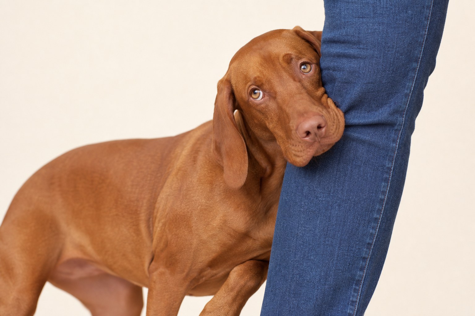 Known as the «velcro dog»: they physically stick to their human and won't unstick — not even for bathroom breaks.